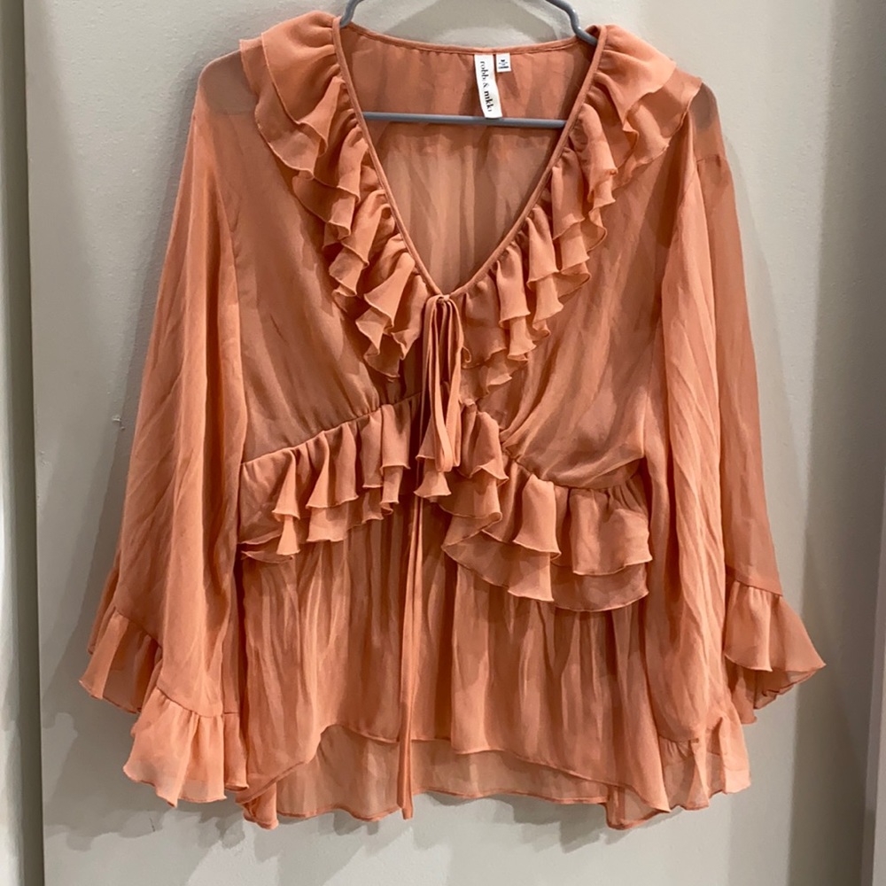 Robbi & Nikki Peachy Colored Top